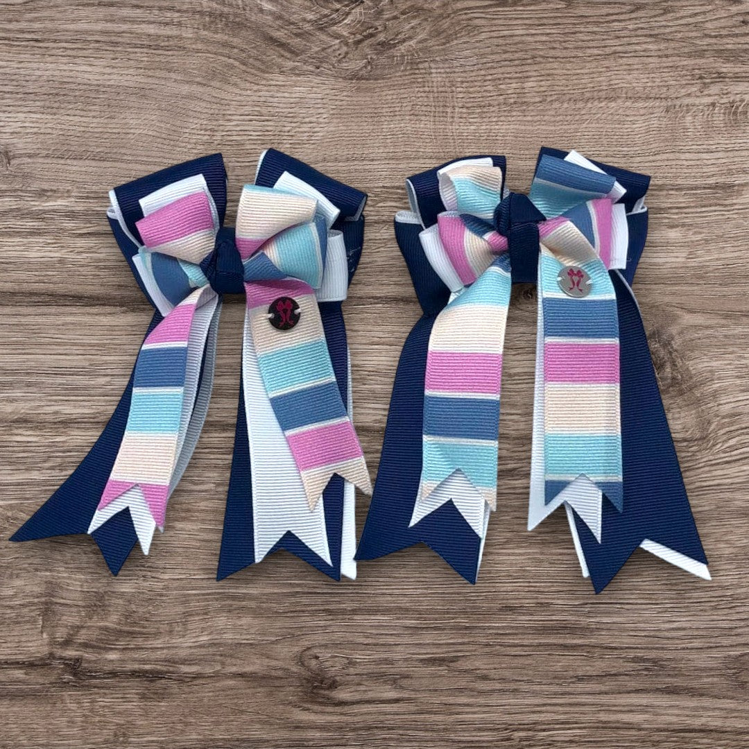 Pony Tail Bows - Cool Shades Navy