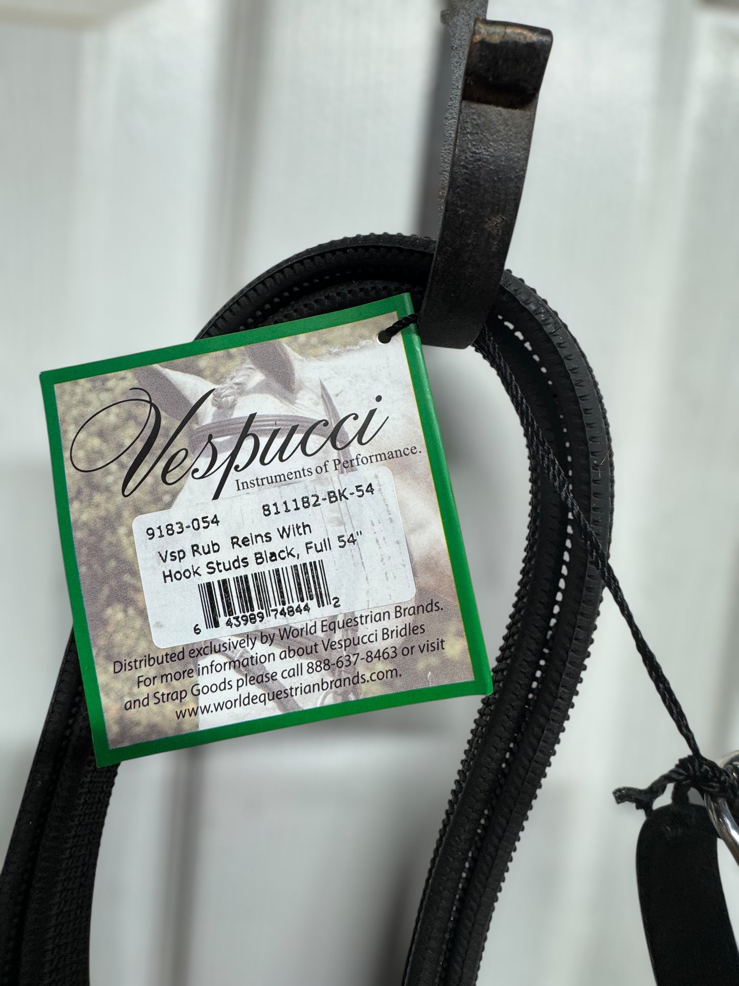 NEW Vespucci Rubber Reins 54"