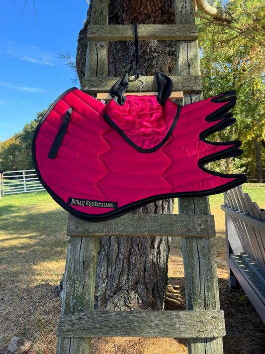 Saddle Pad - Unicorn Wings and Bonnet