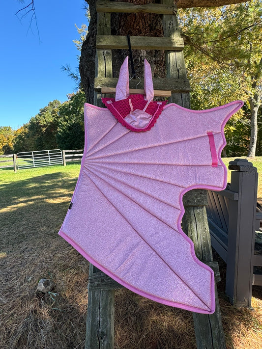 Saddle Pad - Butterfly Wings and Bonnet